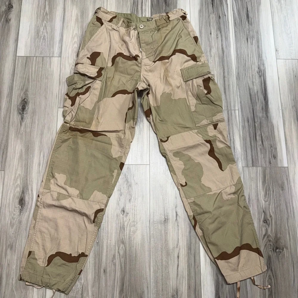 2X USGI 3 Color Desert Camo Combat Pants Medium Long Ripstop 8415-01-327-5336